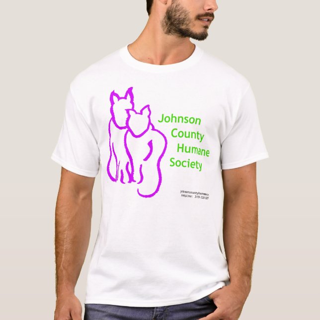 Johnson County menschlicher Gesellschafts-T - T-Shirt (Vorderseite)