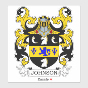 Johnson Familienwappen Aufkleber