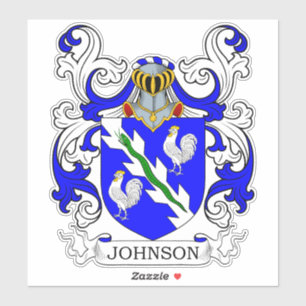 Johnson Familienwappen Aufkleber