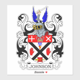 Johnson Familienwappen Aufkleber