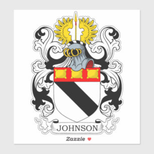 Johnson Familienwappen Aufkleber