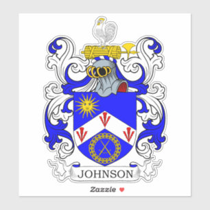 Johnson Familienwappen Aufkleber