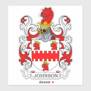 Johnson Familienwappen Aufkleber