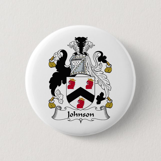 Johnson-Familienwappen Button (Vorderseite)