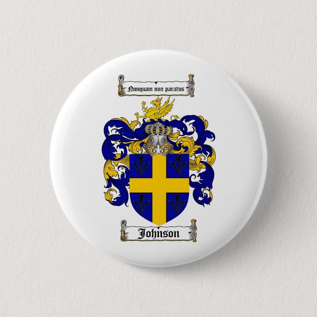 JOHNSON-FAMILIENWAPPEN - JOHNSON-WAPPEN BUTTON (Vorderseite)