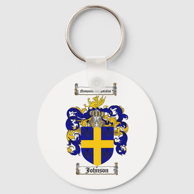 JOHNSON-FAMILIENWAPPEN - JOHNSON-WappenCOAT Schlüsselanhänger (Vorderseite)