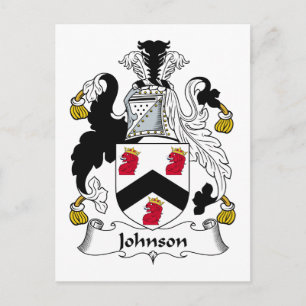 Johnson Familienwappen Postkarte