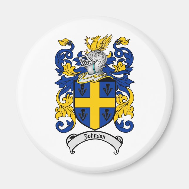 Johnson Familienwappen - Wappenschild Magnet (Vorne)