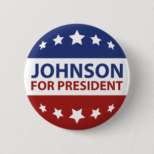 Johnson für Präsident Button