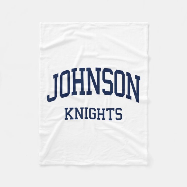 Johnson High School Hs Gainesville Ga Retro Sports Fleecedecke (Vorderseite)