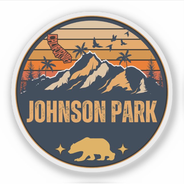 Johnson Park, Kalifornien Aufkleber (Vorderseite)