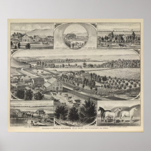 Johnson Residenz, Pottawatomie Landkreis, Kansas Poster