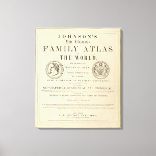 Johnsons illustrierter Familien-Atlas Leinwanddruck