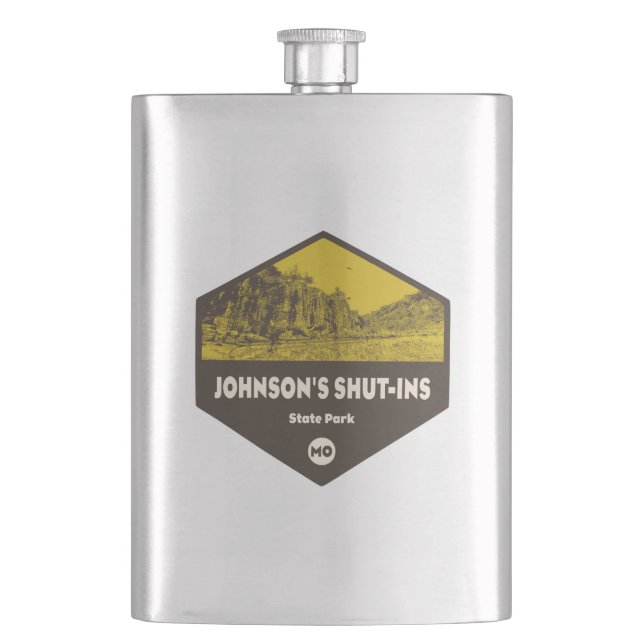 Johnsons Shut-Ins Staat Park Missouri Flachmann (Vorderseite)