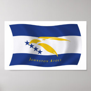 Johnston-Atoll Flag Poster Druck