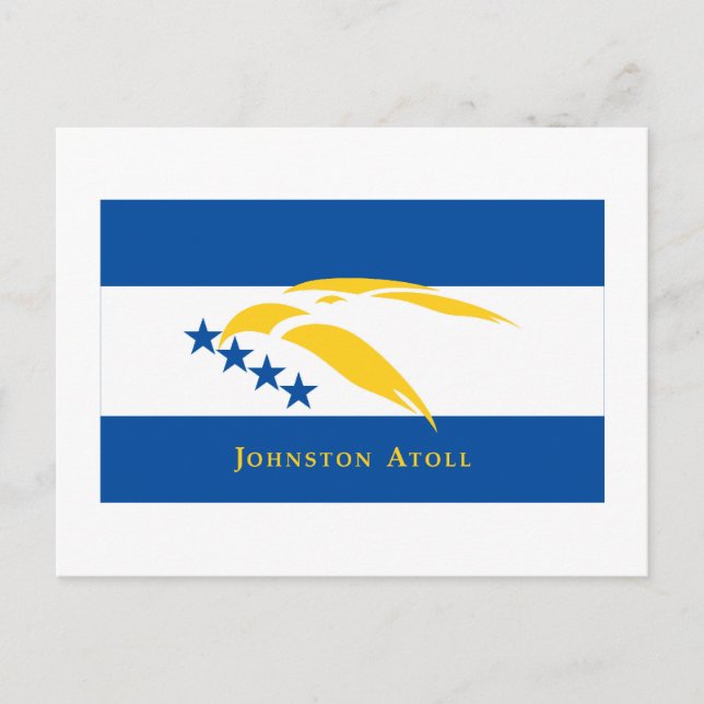 Johnston Atoll Flag Postkarte (Vorderseite)