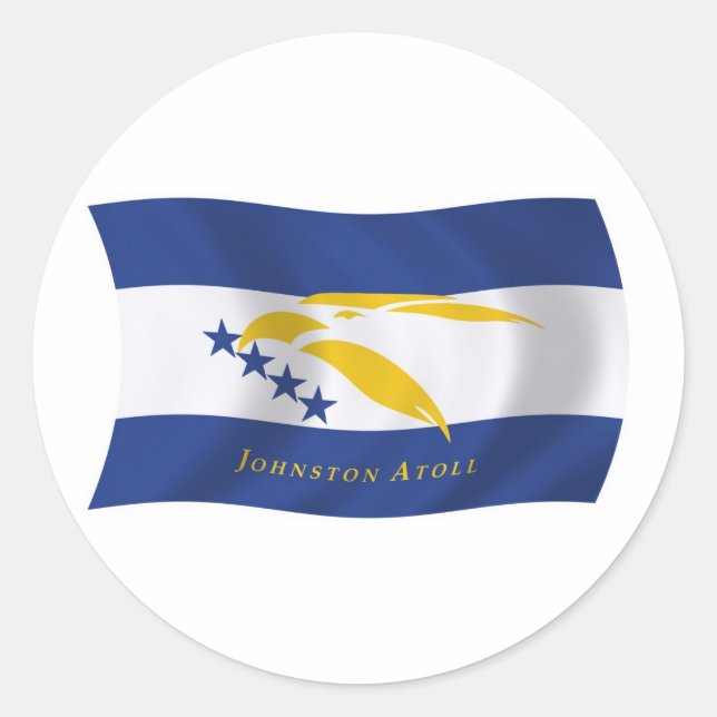 Johnston Atoll Flag Sticker (Vorderseite)