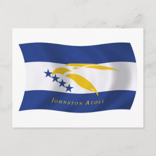 Johnston-Atoll-Flaggen-Postkarte Postkarte