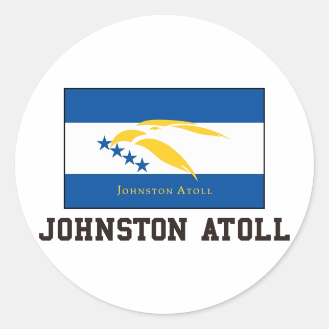 Johnston Atoll Runder Aufkleber (Vorderseite)