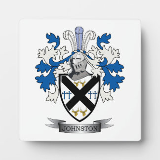 Johnston Familienwappen Coat of Arms Fotoplatte