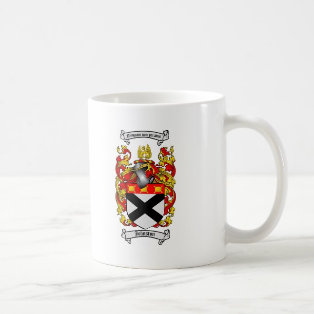 JOHNSTON-FAMILIENWAPPEN - JOHNSTON-WAPPEN KAFFEETASSE (Rechts)