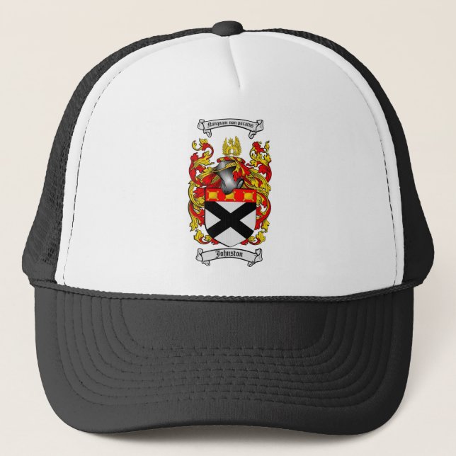 JOHNSTON-FAMILIENWAPPEN - JOHNSTON-WAPPEN TRUCKERKAPPE (Vorderseite)