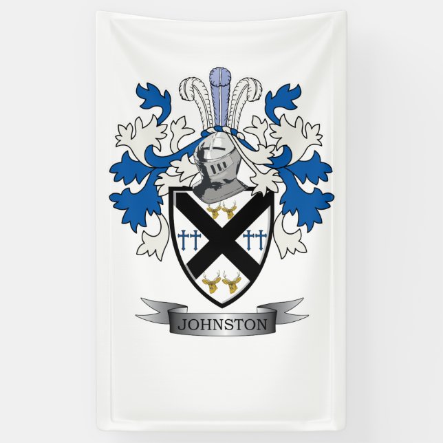 Johnston-Familienwappen-Wappen Banner (Vertikal)
