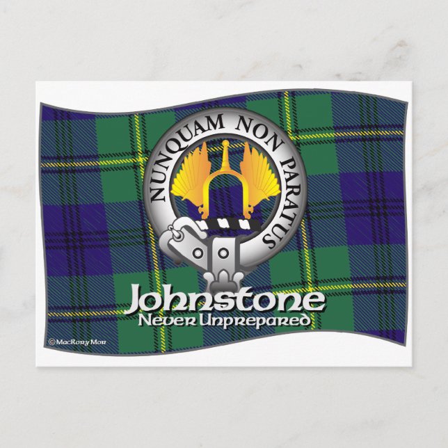 Johnston Johnstone Clan Postkarte (Vorderseite)