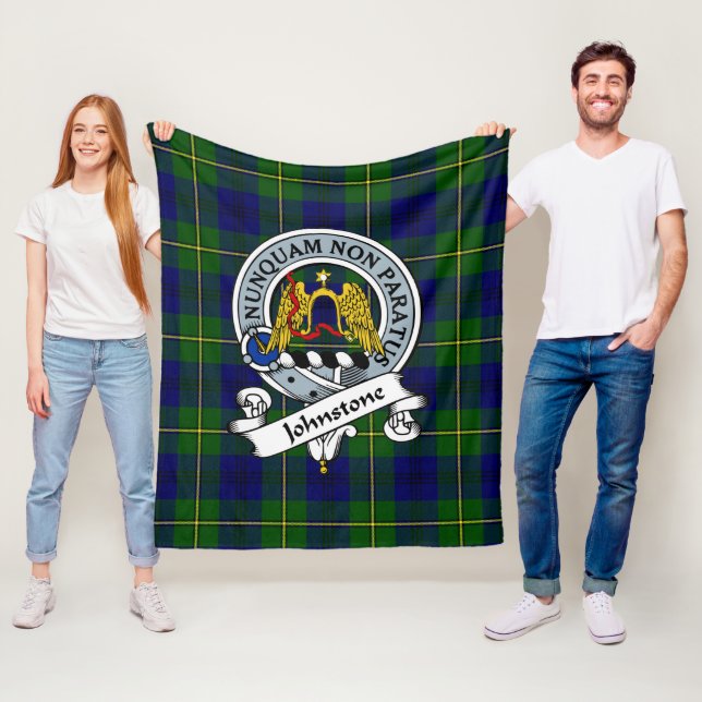 Johnston Modern Clan Abzeichen Tartan Kariert Fleecedecke (Beispiel)