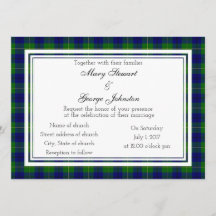 Johnston Scottish Wedding Einladung