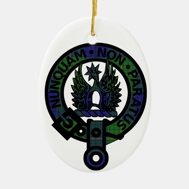 Johnstone Clan Wappen Keramikornament (Vorne)