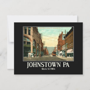 Johnstown PA Main St 1910s Postkarte