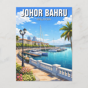 Johor Bahru Puteri Harbour Malaysia Postkarte