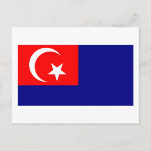 Johor-Flagge Postkarte