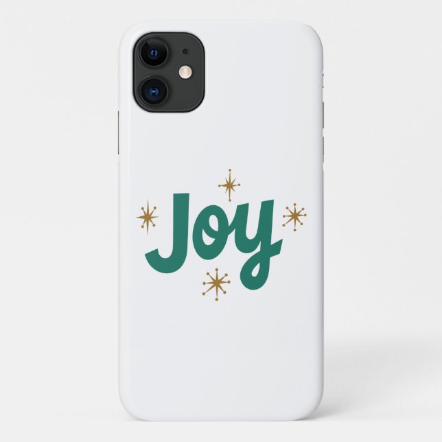 Johübsche Weihnachten Weißer und blauer Text Case-Mate iPhone Hülle (Rückseite)