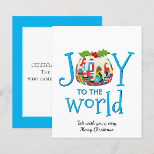 JOIE AMUSANTE AU MONDE Budget Carte de Noël