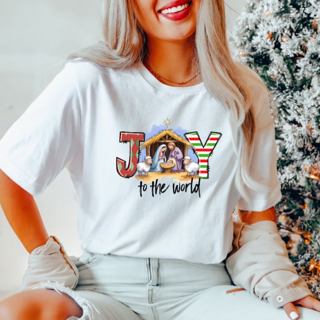 Joie au T-shirt de Noël mondial (Créateur téléchargé)