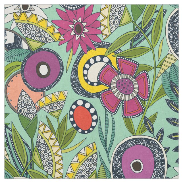 Joie-Blumenminze Stoff (Muster)