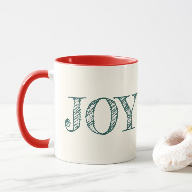 Joie Couleur Personnalisée Mug Noël Mug cadeau de  (Avec donut)