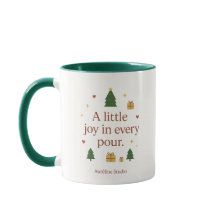 Joie dans une Tasse | Mug de Noël Minimaliste
