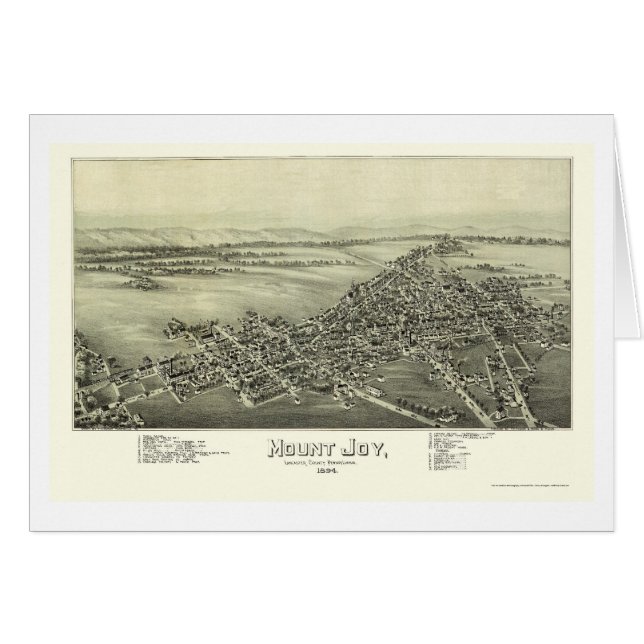 Joie de bâti, carte panoramique de PA - 1894 (Devant horizontal)
