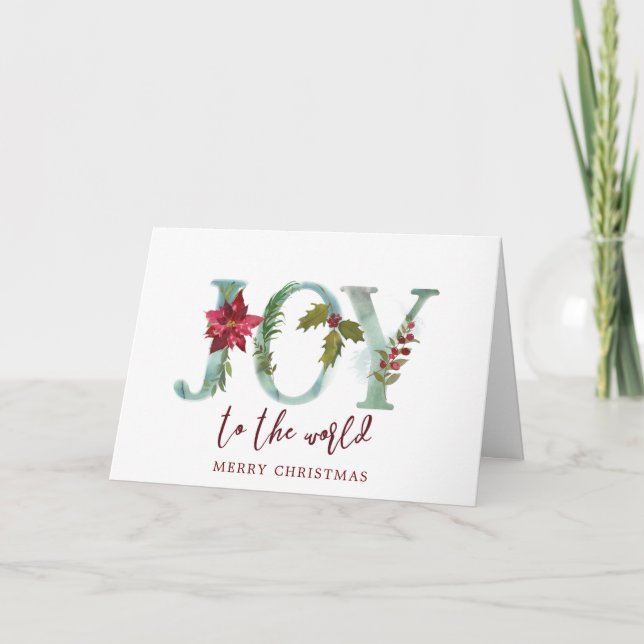 joie de carte de voeux de vacances de Noël au (Devant)