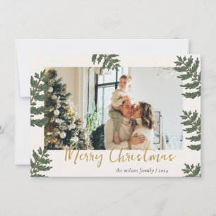 Joie de Noël Photo de famille de Noël Carte de vœu
