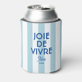 Joie De Vivre Nice Blue Cabana Stripe Französisch Dosenkühler
