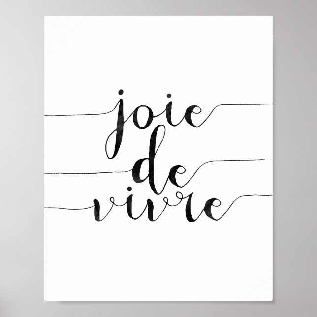 Joie De Vivre Poster (Vorne)