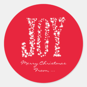 JOIE Étincelle Lumière Noël Sticker Fête Faveur