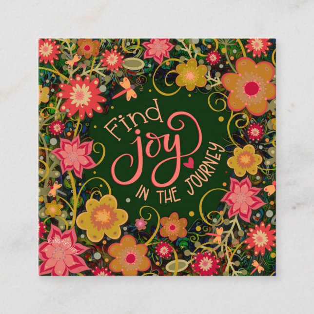Joie florale dans Voyage Inspiritie Cartes de géné (Devant)