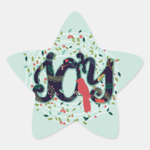 Joie joyeux Sticker de Noël