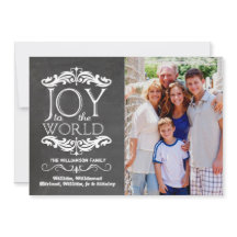 Joie Moderne Chalkboard au monde Carte photo plat