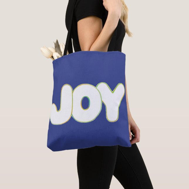 Joie - mot dans les couleurs, sacs fourre-tout en  (De près)